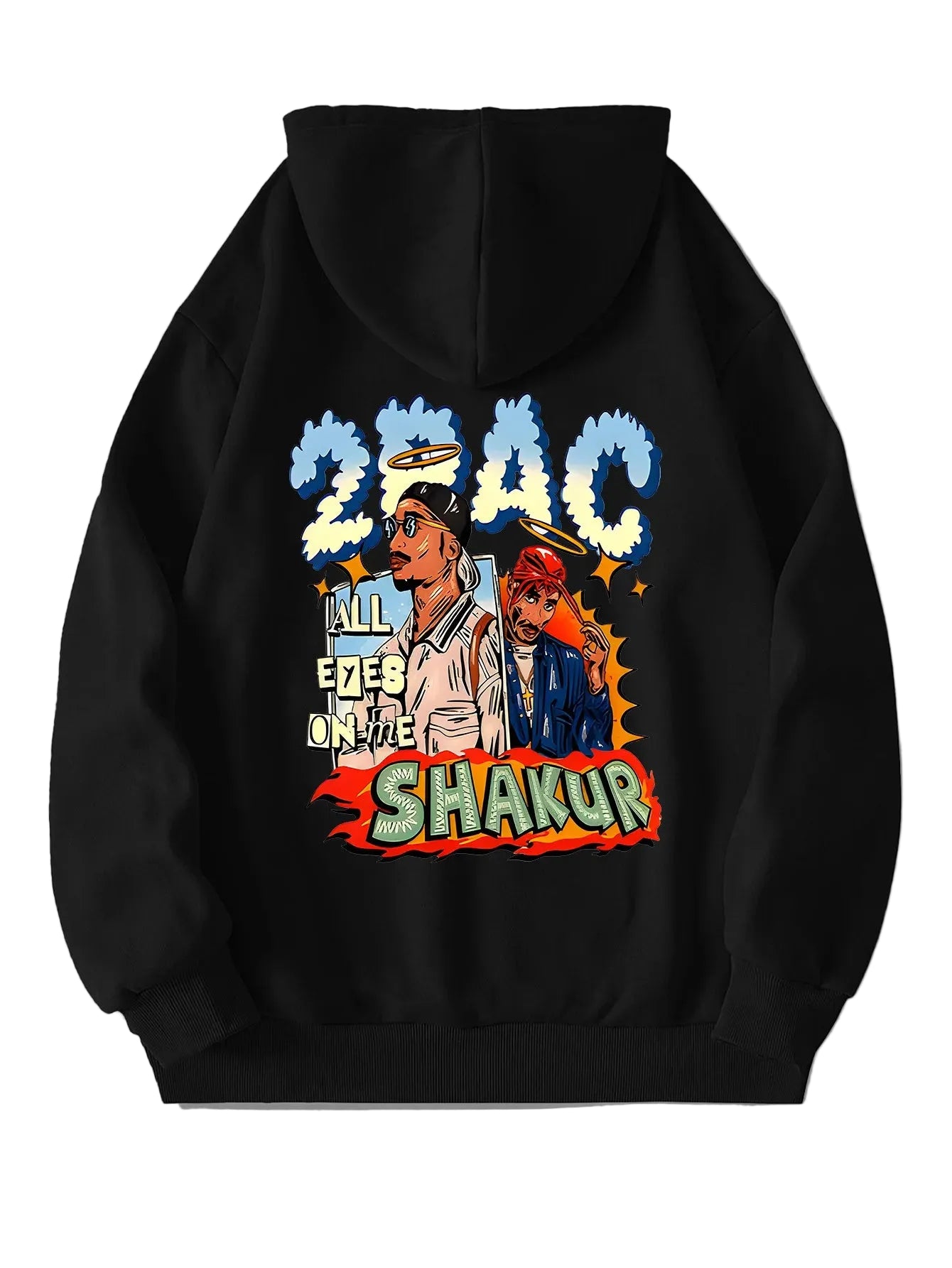 Heavyweight Vintage Graphic Streetwear Hoodie with Bold Back Artwork and Relaxed Fit