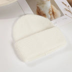 Soft Rabbit Fur Blend Acrylic Knit Beanie for Everyday Winter Casual Fashion and Comfort