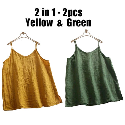 Relaxed V-Neck Camisole Tank Top with Lightweight Everyday Streetwear Styling