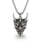Demon Mask Pendant Necklace Gothic Punk Alternative Statement Jewelry