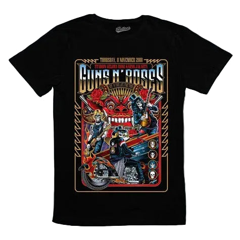 Vintage Graphic Cotton T-Shirt with Retro Poster Artwork and Oversized Streetwear Appeal