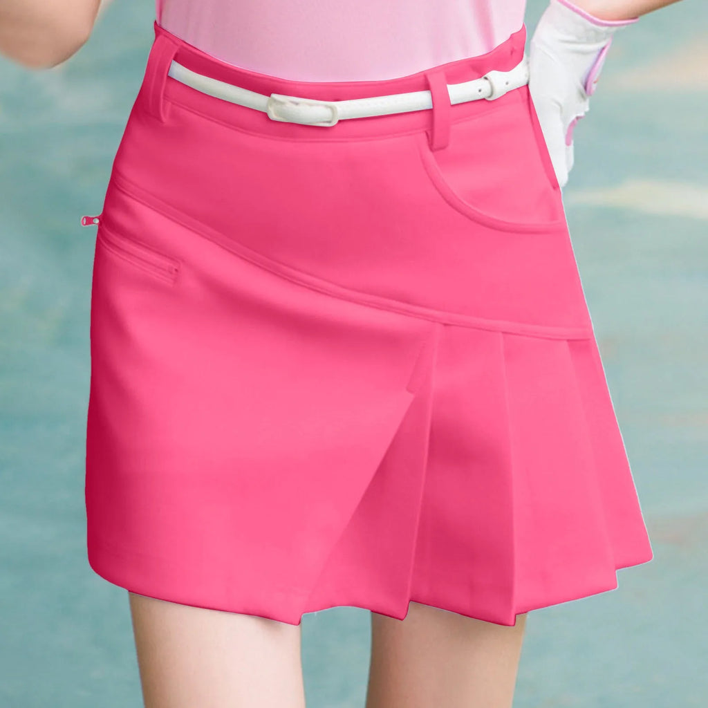High Waist Asymmetrical Wrap Mini Skirt with Side Zip Streetwear Design