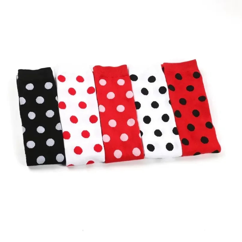Polka Dot Over-the-Knee Socks with Soft Jacquard Knit for Casual Y2K Fashion