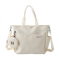 Structured Canvas Tote Messenger Bag with Large Capacity Everyday Design