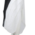 Layered Chiffon Maxi Dress With Draped Panels And Fluid Movement