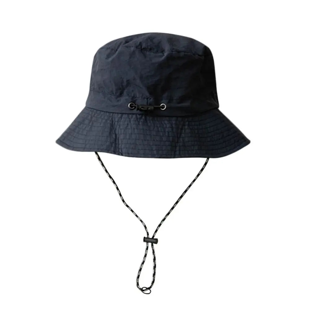 Unisex Waterproof Bucket Hat with Adjustable Chin Cord for Outdoor Travel and Hiking
