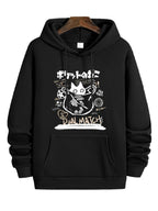 Anime-Inspired Manga Graphic Oversized Hoodie for Casual Streetwear Fashion
