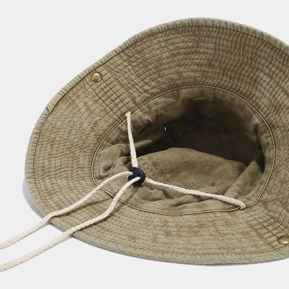 Classic Cotton Bucket Hat with Wide Brim for Casual Travel and Everyday Outdoor Wear