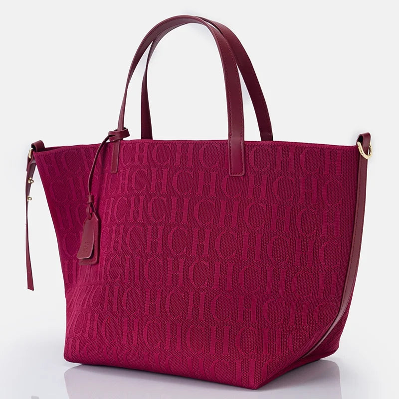 Large Capacity Nylon Tote Bag with Minimalist Commuter Shoulder Design