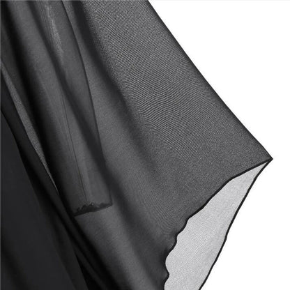 Flowing Asymmetrical Gothic Tunic Dress With Alternative Streetwear Fashion Influence