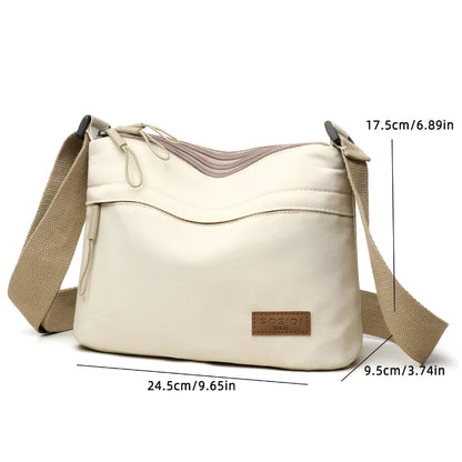 Multi Pocket Shoulder Crossbody Bag with Structured Everyday Storage