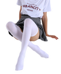 Ultra Thin Cotton Thigh High Stockings with Lightweight Over-the-Knee Everyday Comfort Design