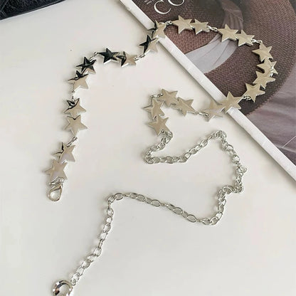 Star Charm Waist Belt Chain for Y2K, Punk and Alternative Fashion
