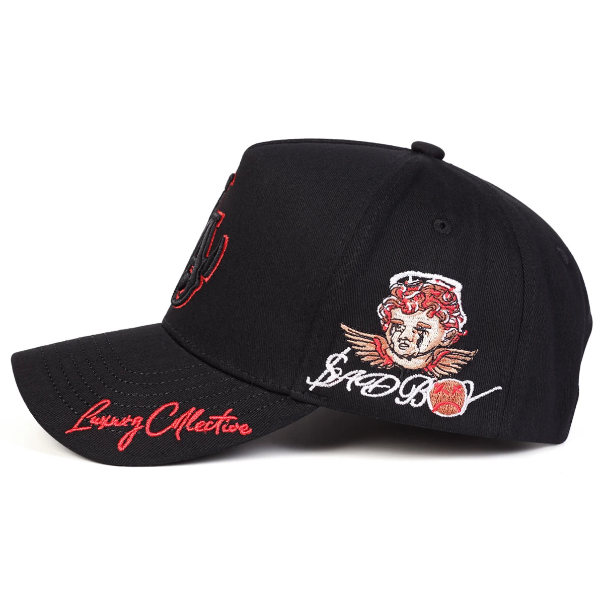 Decorative Embroidered Adjustable Baseball Cap for Contemporary Casual Streetwear Everyday Fashion Style