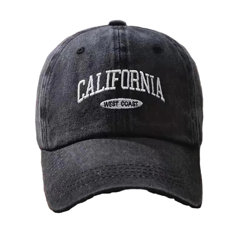 Vintage Washed Cotton Baseball Cap Curved Brim Casual Streetwear Outdoor Fashion Hat