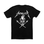 Vintage Skull Graphic Cotton T-Shirt with Distressed Streetwear Artwork Design