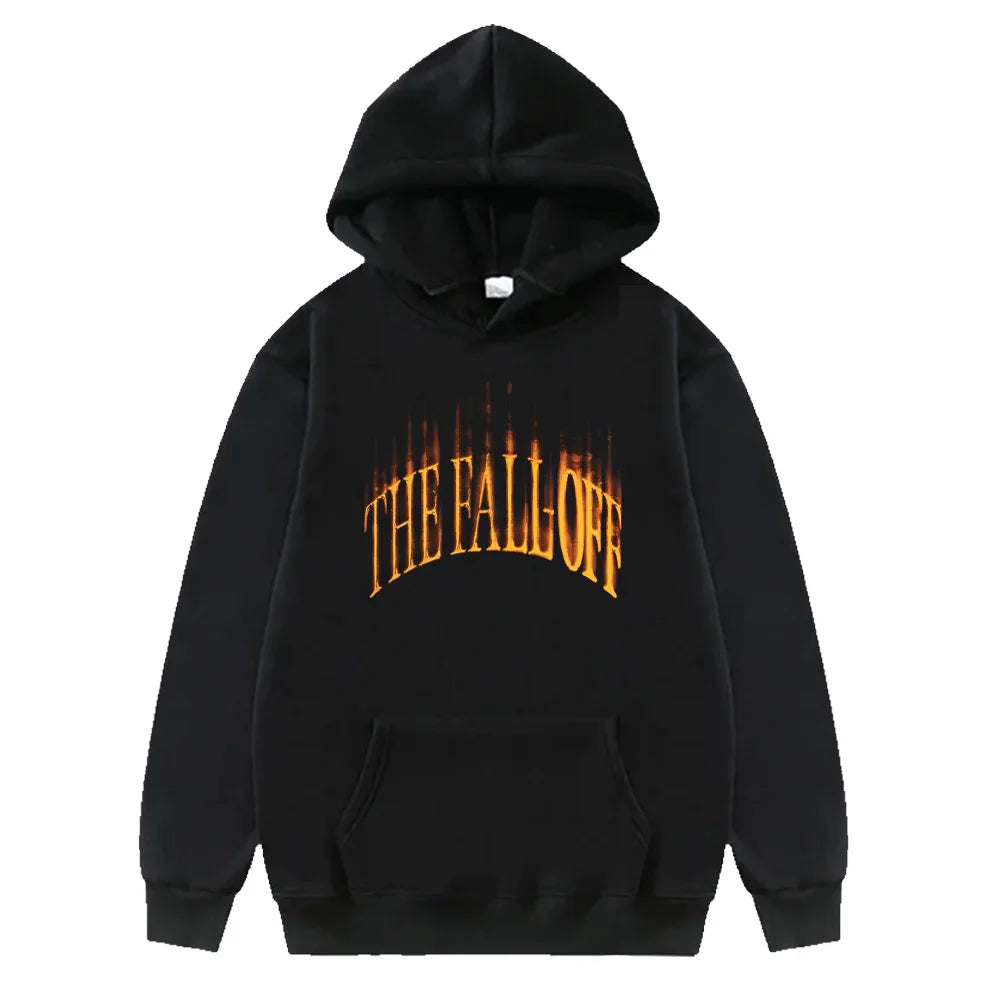 Oversized Streetwear Hoodie With Vintage Typography Graphic Front Design