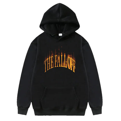 Oversized Streetwear Hoodie With Vintage Typography Graphic Front Design