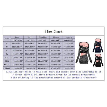Women's Hooded Zip-Up Jacket with Patchwork Graphic Relaxed Streetwear Everyday Style