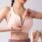Structured Front-Zip High-Impact Sports Bra with Racerback Support