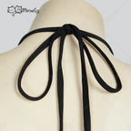 Women's Vintage Inspired Puff Sleeve Drawstring One Piece Swimsuit with Ruched Fit Design
