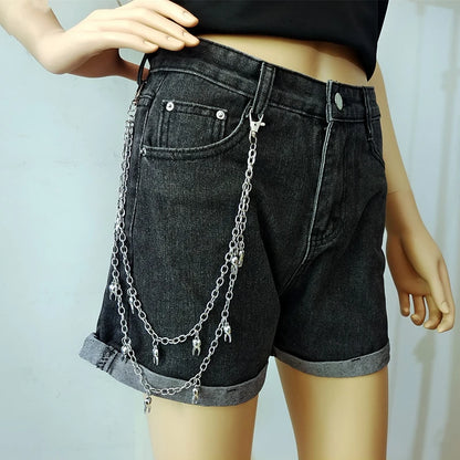 Double Layer Waist Chain for Grunge, Punk and Alternative Streetwear