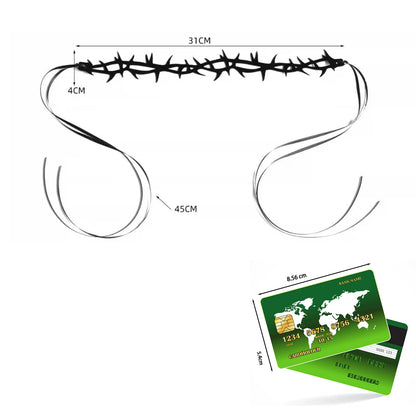 Barbed Thorn Choker Necklace for Gothic Punk Alternative Fashion Styling