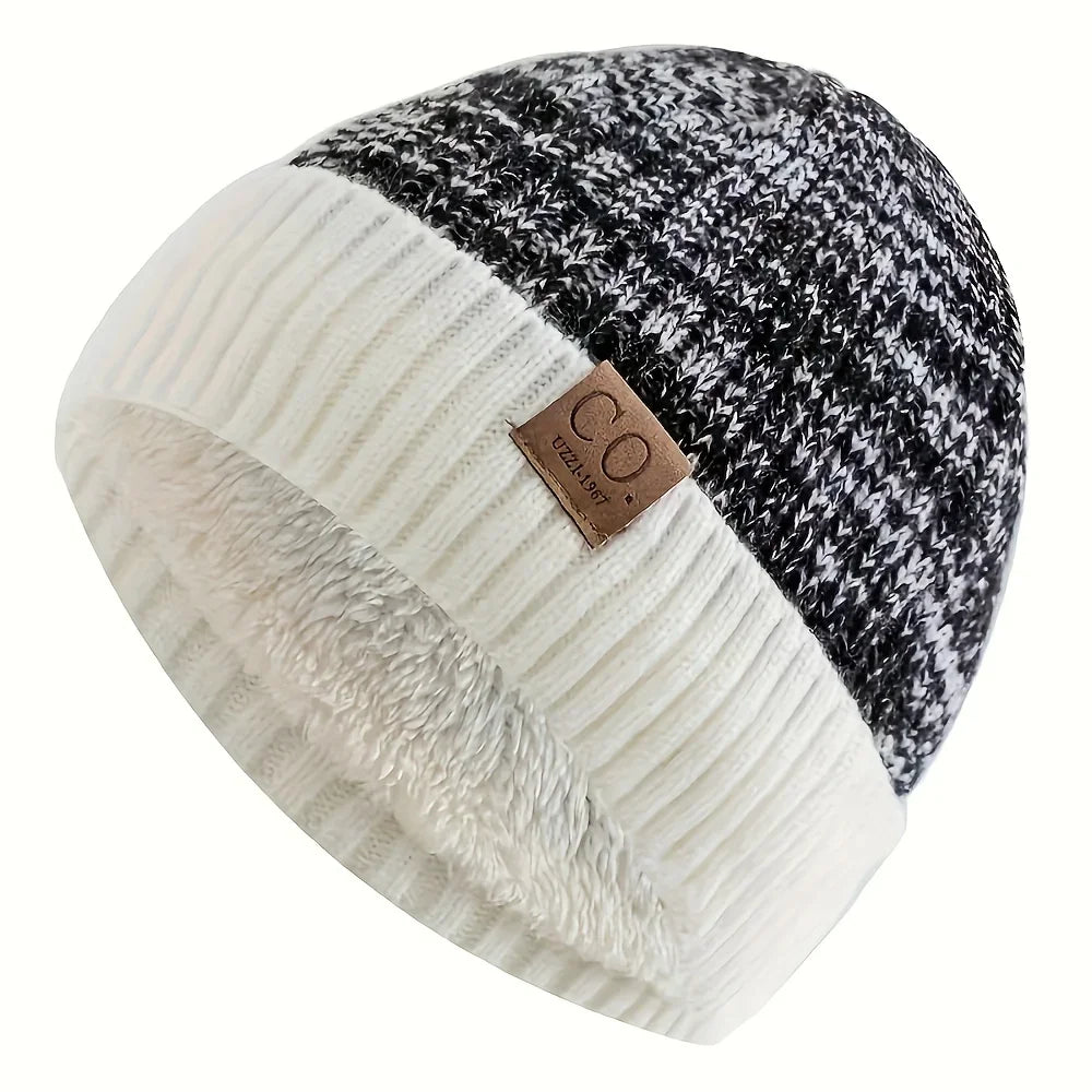 Brimless Ribbed Polyester Knit Beanie for Everyday Winter Casual Streetwear and Travel Comfort