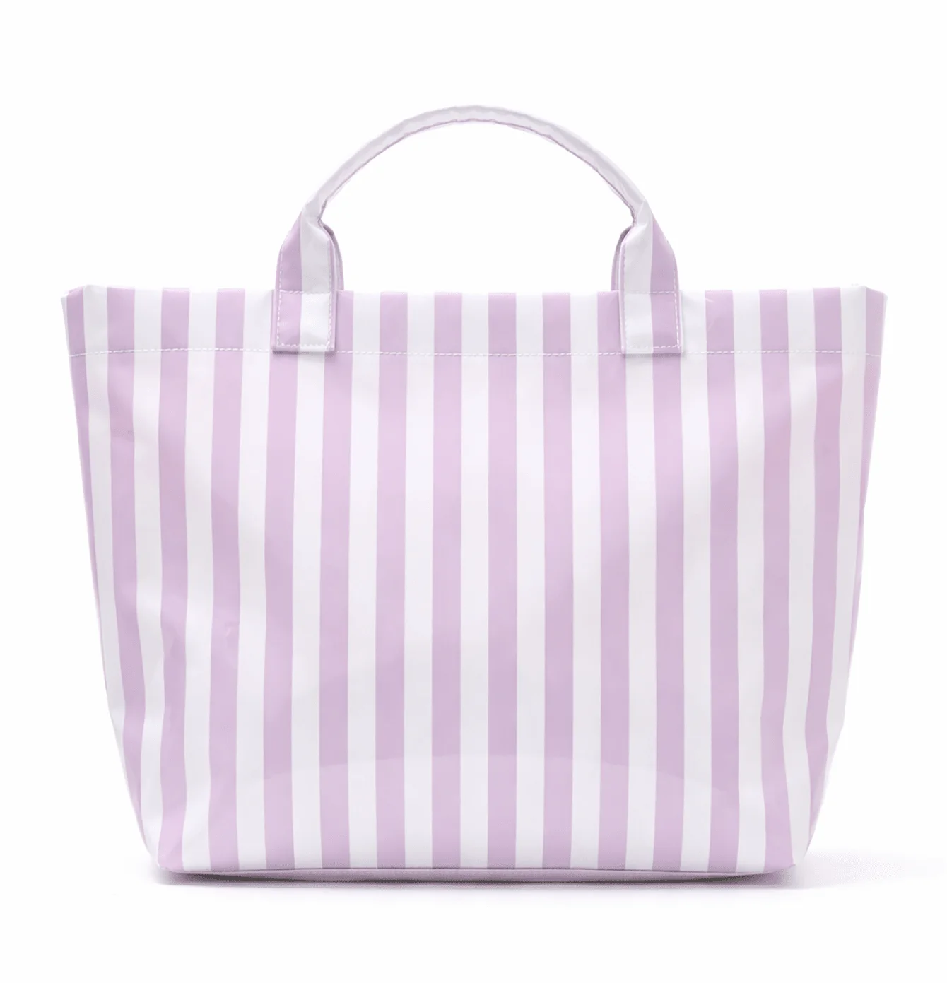 Striped Waterproof Tote Bag with Large Capacity Beach and Travel Design