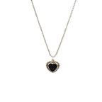 Black Heart Pendant Necklace Dark Feminine Alternative Fashion Jewelry