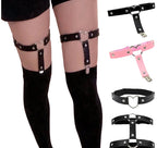 Punk Harness Thigh Garter Belt Alternative Gothic Statement Leg Accessory