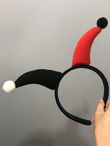 Harlequin Horn Headband Gothic Carnival Inspired Statement Hair Accessory