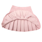 High Waist Pleated Mini Skort with Athletic Streetwear Inspired Silhouette