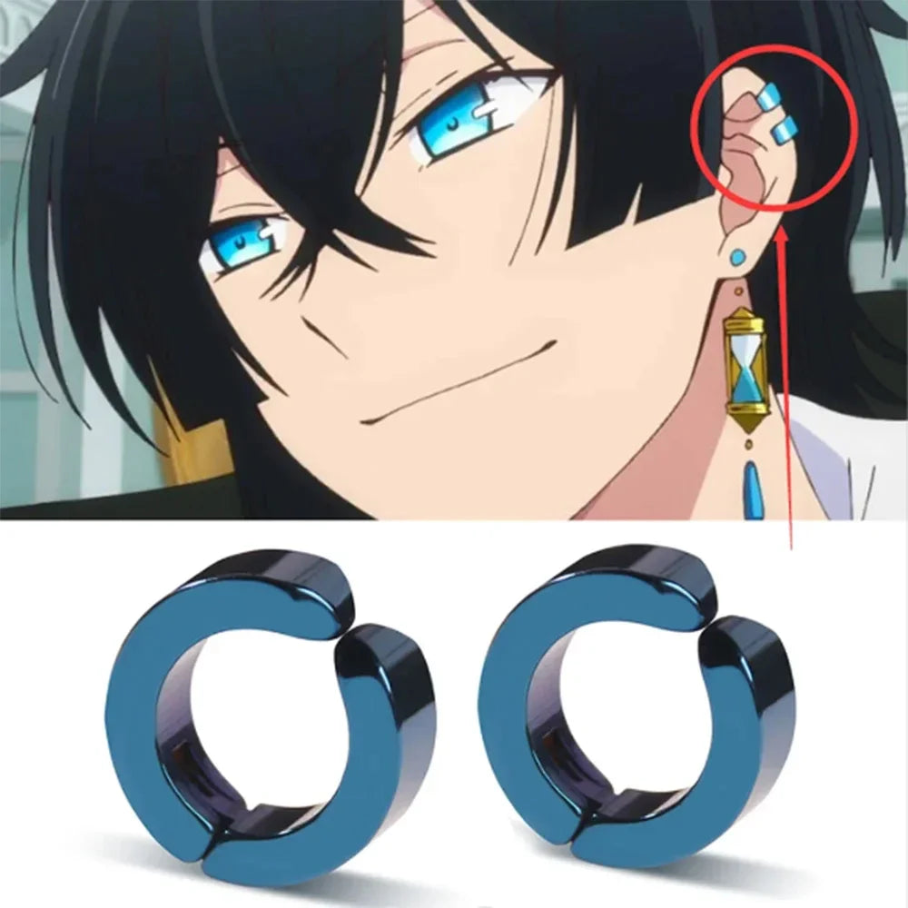 Punk Huggie Ear Clip Earrings for Alternative Streetwear Fashion Styling