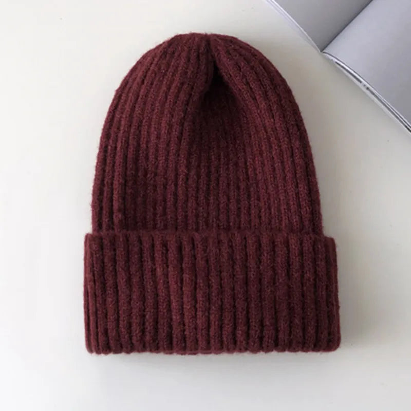 Soft Acrylic Ribbed Knit Beanie for Everyday Casual Streetwear Winter Fashion and Comfort