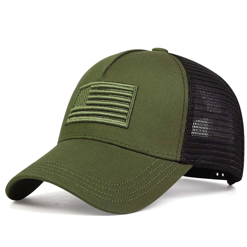Unisex Breathable Mesh Baseball Cap with Embroidered Patch for Casual Outdoor Everyday Wear