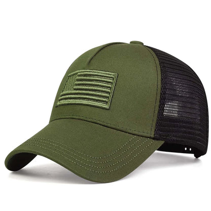 Unisex Breathable Mesh Baseball Cap with Embroidered Patch for Casual Outdoor Everyday Wear