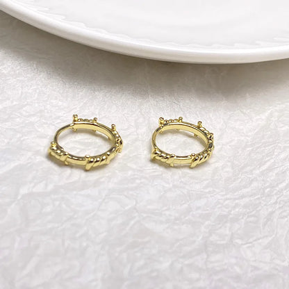 Thorn Hoop Earrings Gothic Punk Alternative Statement Jewelry