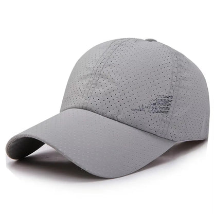 Unisex Quick Dry Baseball Cap with Adjustable Strap for Outdoor Sports and Everyday Wear