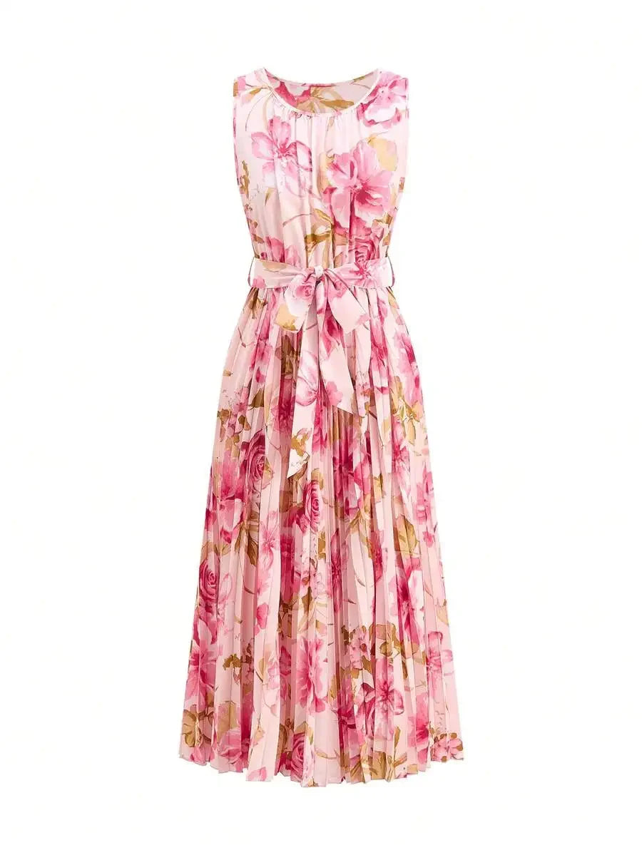 Vintage Floral Midi Dress with Soft Gothic Coquette Fashion Aesthetic