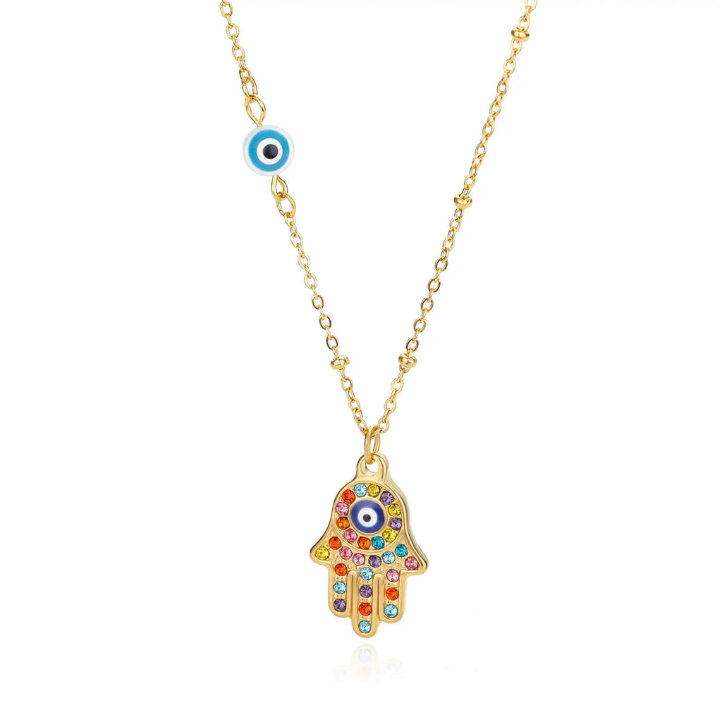 Protective Symbol Pendant Necklace for Bohemian Gothic and Alternative Fashion
