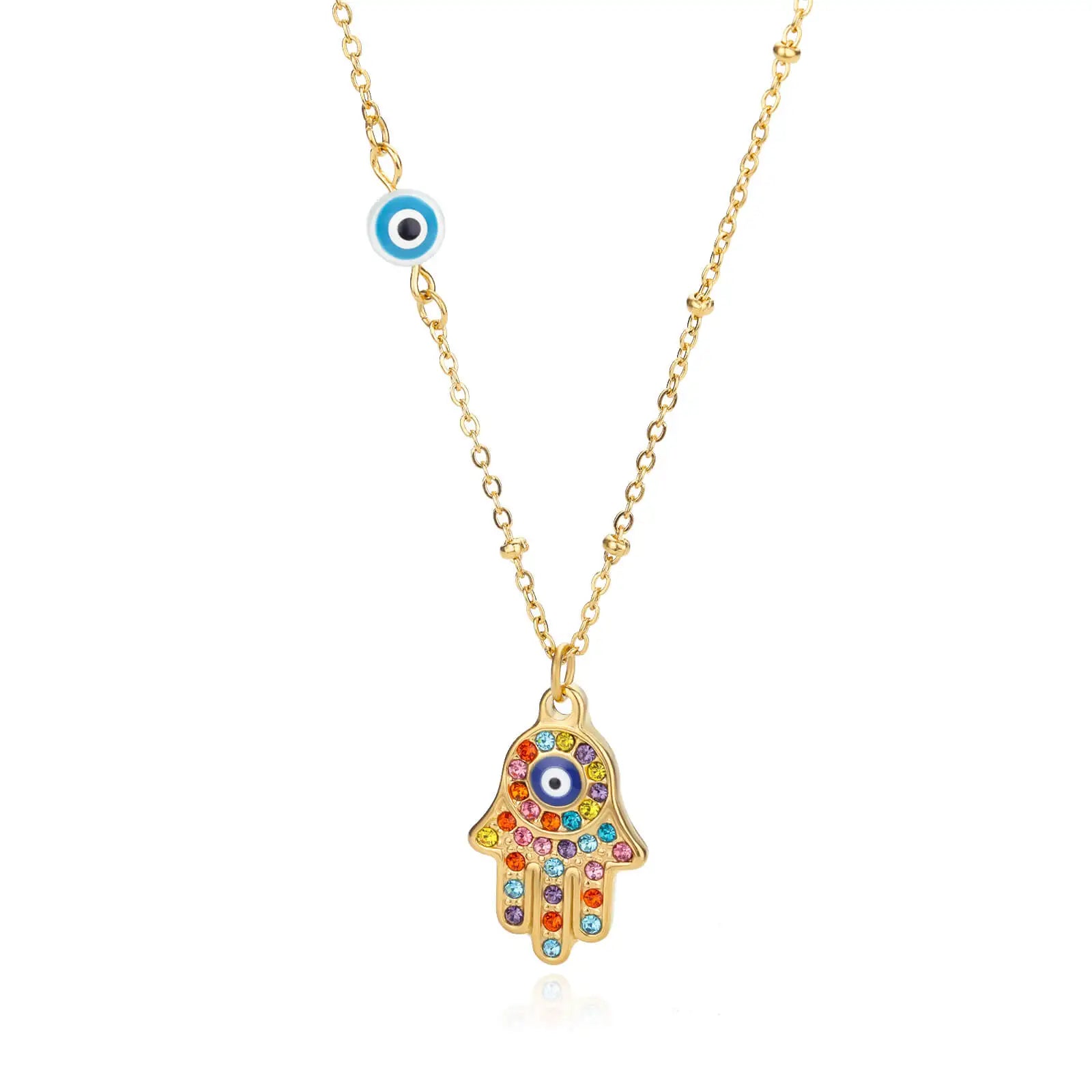 Protective Symbol Pendant Necklace for Bohemian Gothic and Alternative Fashion