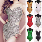 Allover Sequin Mini Dress With Sculpted Strapless Silhouette And Statement Shine