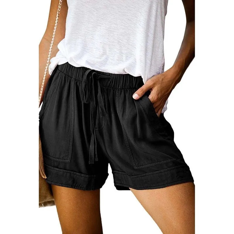 Women's Quick Dry Drawstring Athletic Shorts with Relaxed Fit and Comfortable Everyday Design