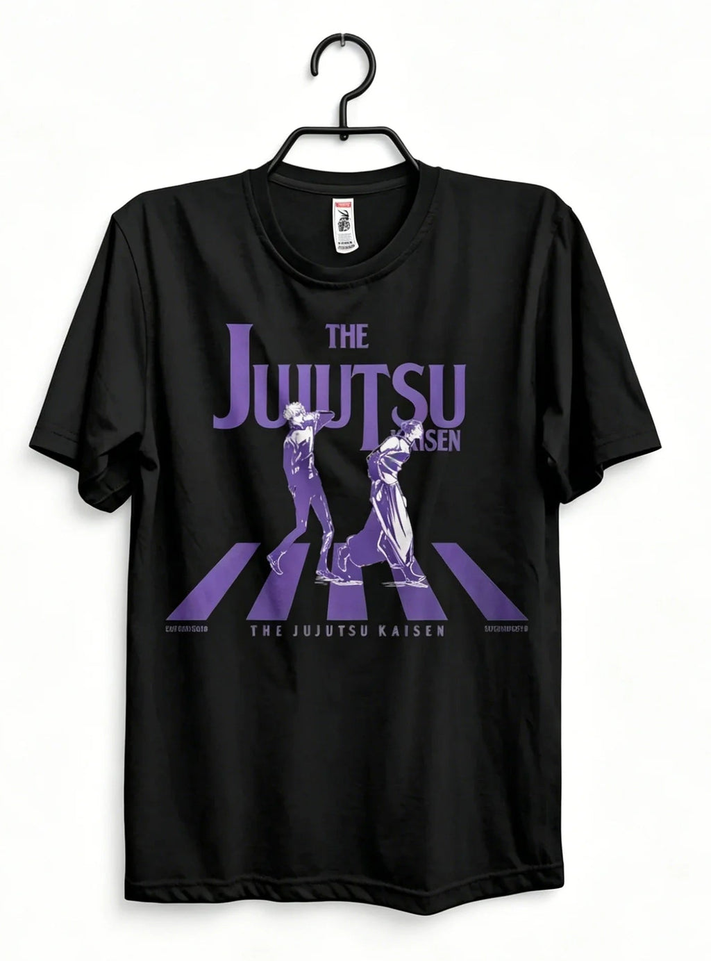Minimal Shadow Anime Graphic Oversized Washed Cotton Casual T-Shirt