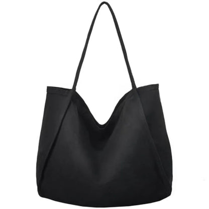Large Slouchy Canvas Hobo Tote Bag with Relaxed Everyday Shoulder Design