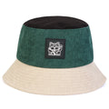 Embroidered Bucket Hat with Contrast Brim for Casual Outdoor Streetwear Everyday Fashion Style