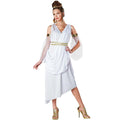 Draped Asymmetrical Maxi Dress With Wrapped Waist Detail