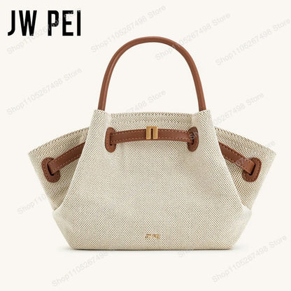 Minimalist Split Leather Hobo Tote Bag with Top Handle Everyday Work Design