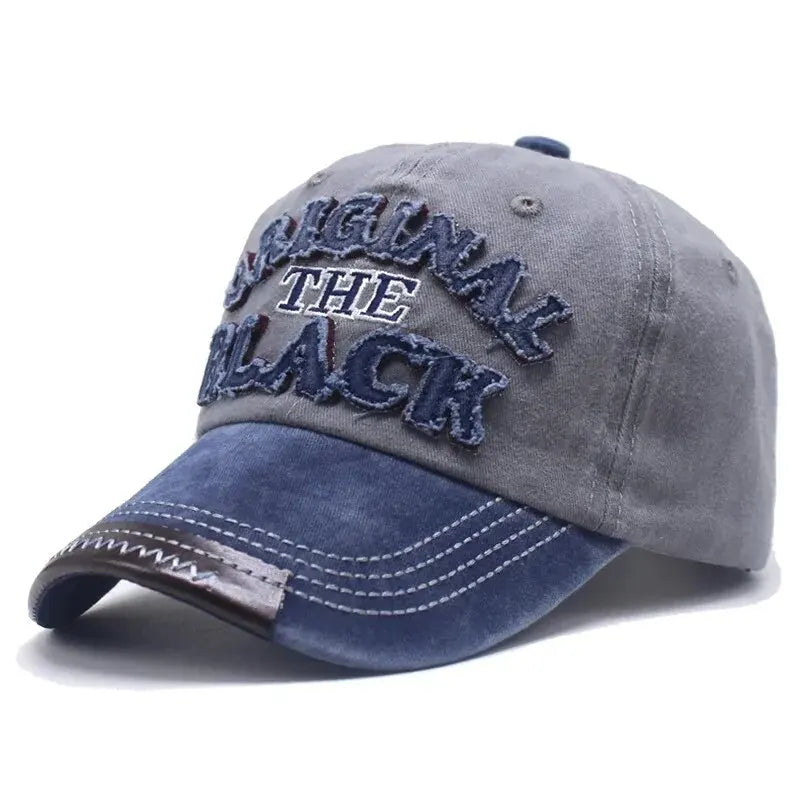 Unisex Vintage Washed Baseball Cap with Embroidered Detail for Everyday Casual Streetwear Style